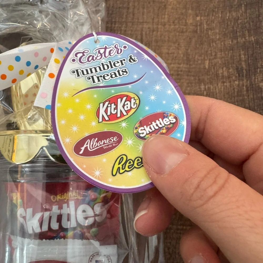Festive Easter Treats & Tumbler Duo - Gold and Multicolor